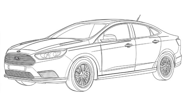 Ford Mondeo coloring picture