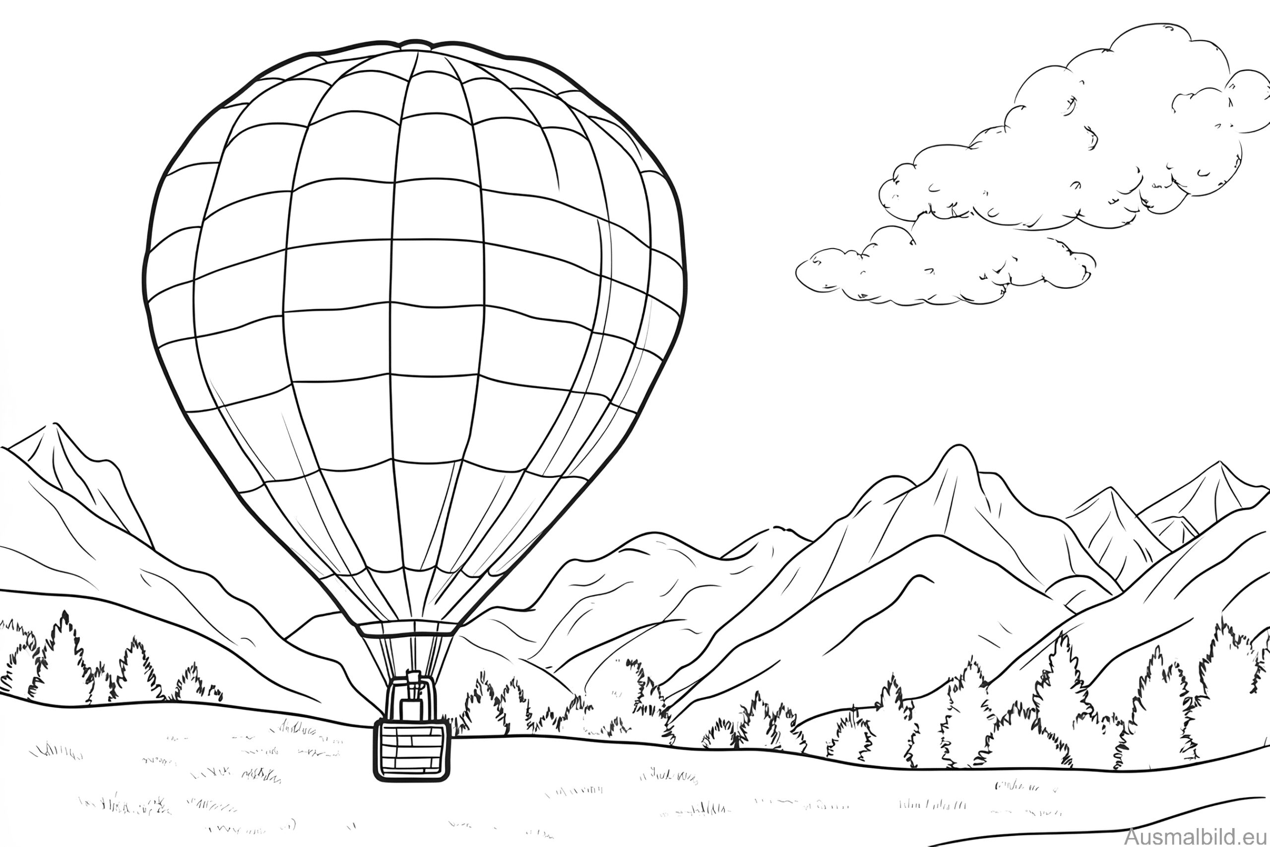 Hot air balloon takes off Hot air balloon takes off