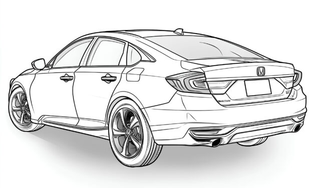 Honda Accord coloring picture