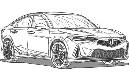 Honda Acura coloring picture