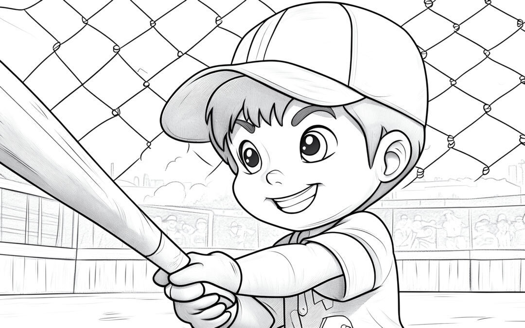 Boy playing baseball