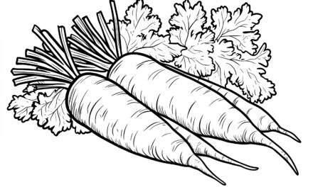 Carrots Coloring Page