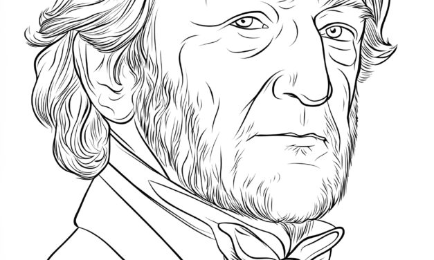 Richard Wagner Ausmalbild