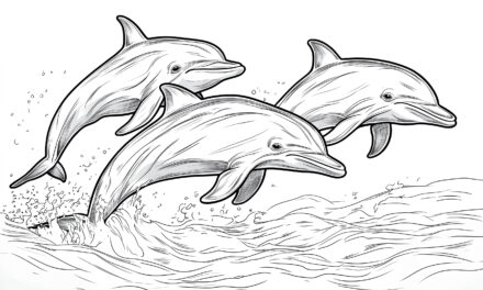 Dolphins jumping in the sea