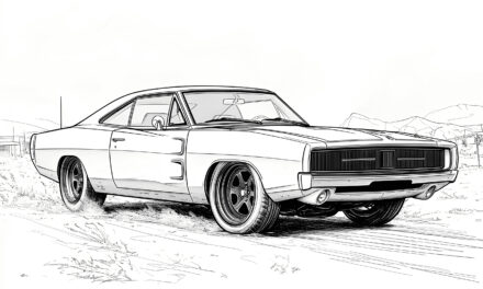 Dodge Charger coloring picture