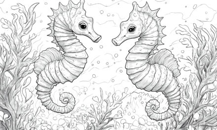 Two seahorses