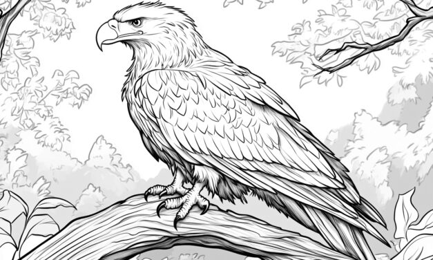 Adler auf dem Ast