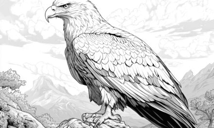 Eagle coloring picture