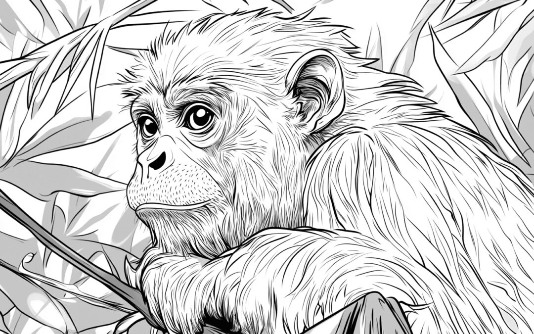 Affe in der Wildnis