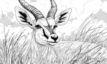 Antelope in tall grass