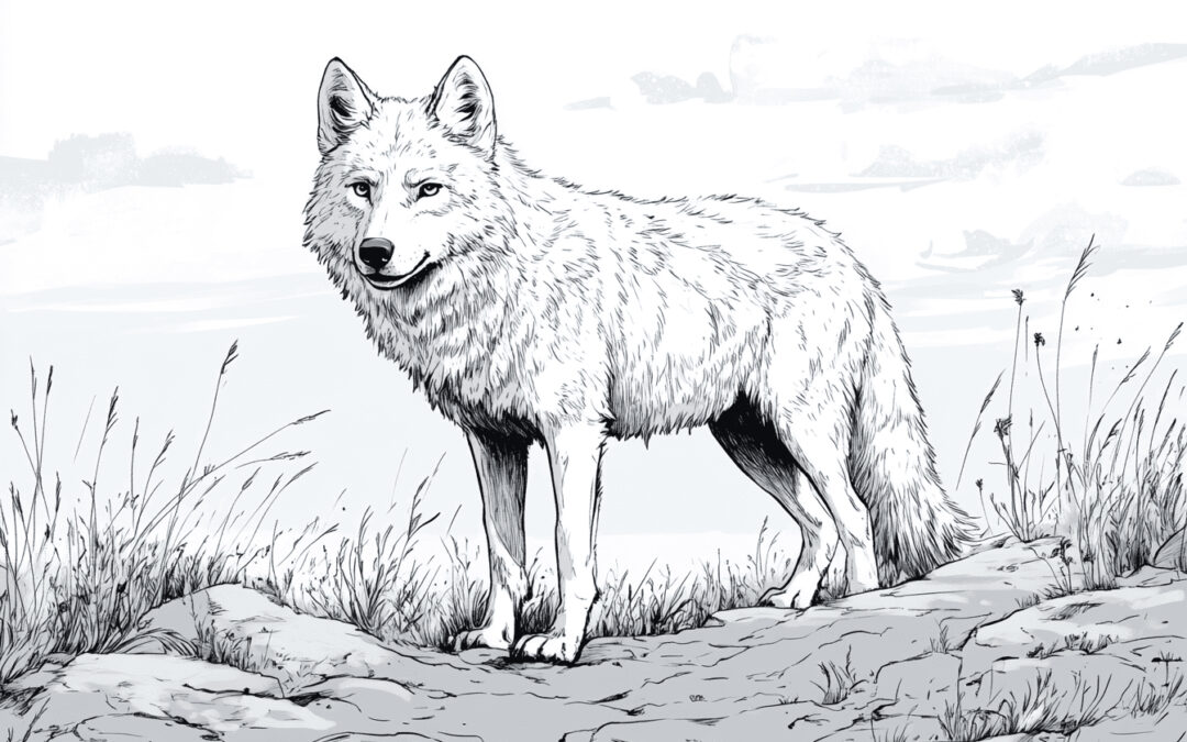 Arktischer Wolf