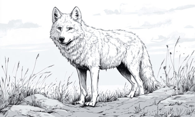 Arktischer Wolf
