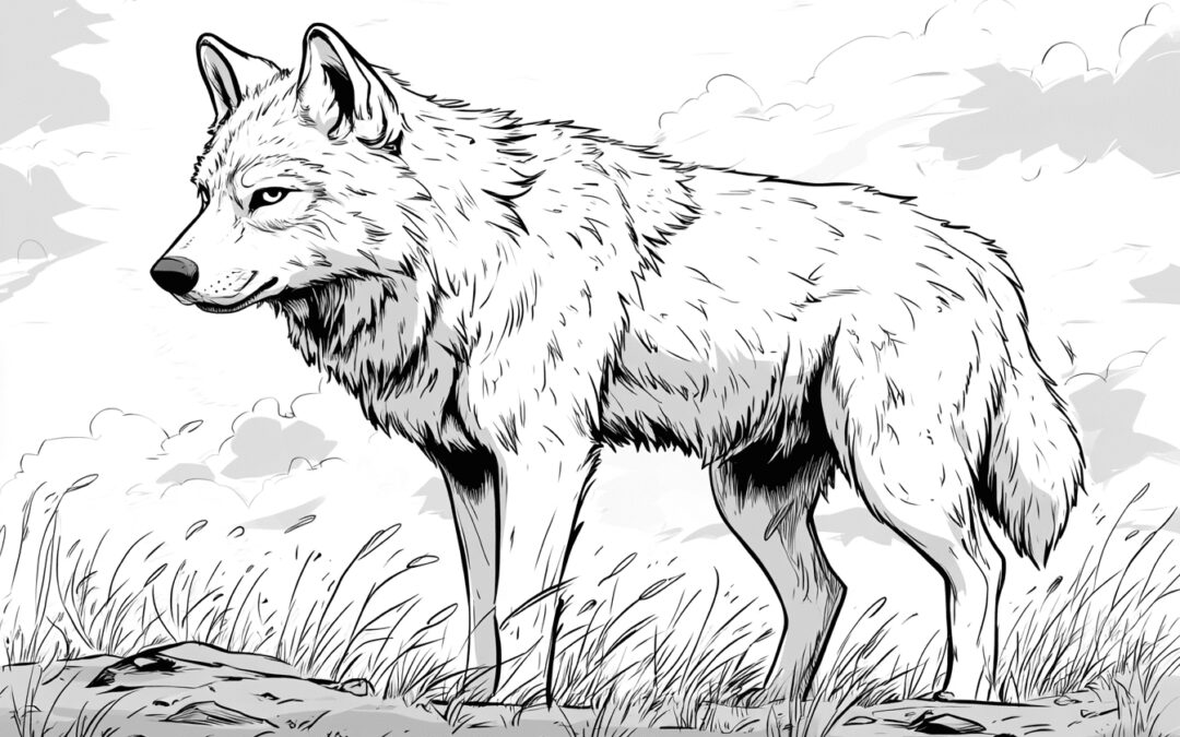 Arktischer Wolf