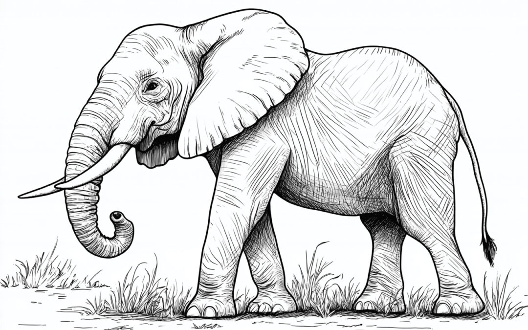 Elefant von der Seite