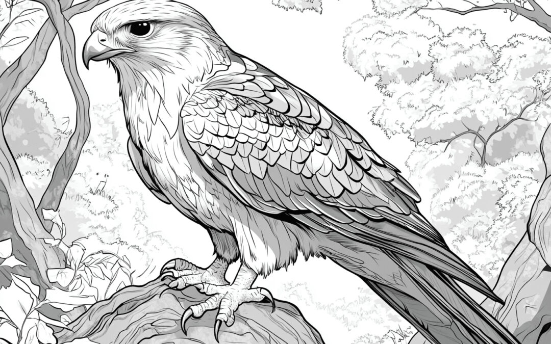 Falcon on a Rock