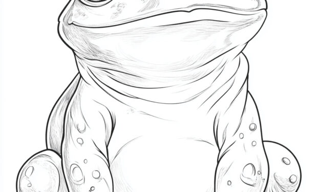Frosch schaut dich an