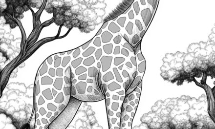 Große Giraffe
