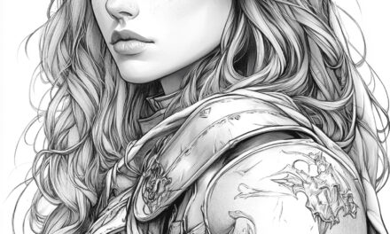 Young Warrioress in Armor
