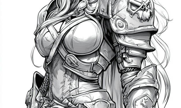 Warrior in armor