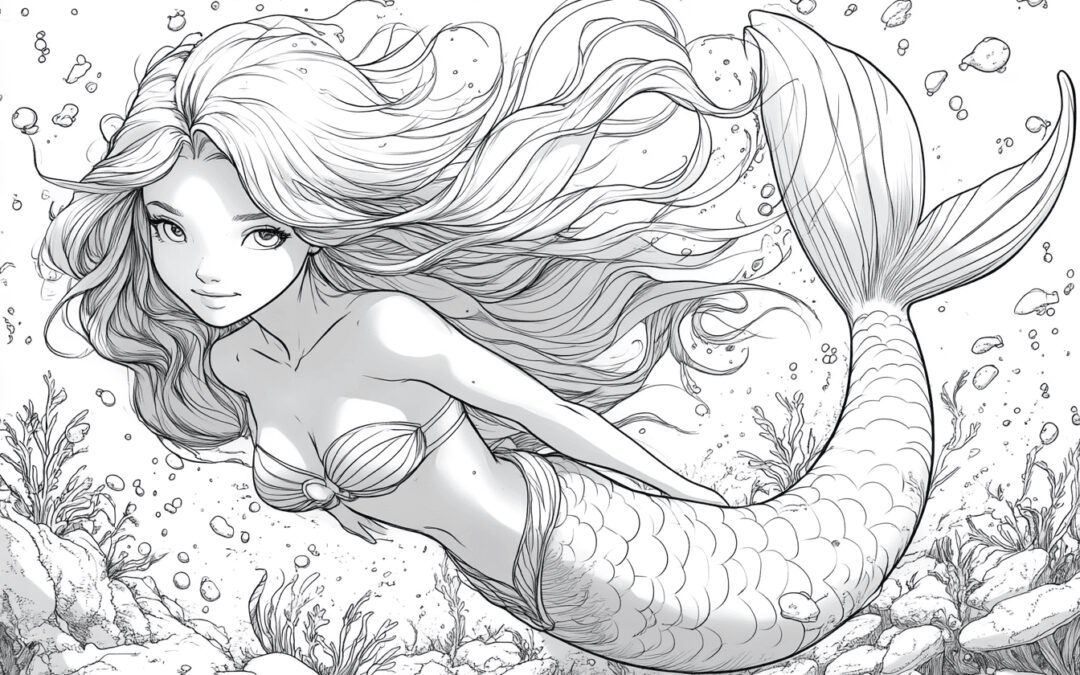Meerjungfrau im Meer