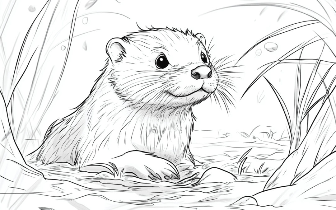 Otter im Wasser