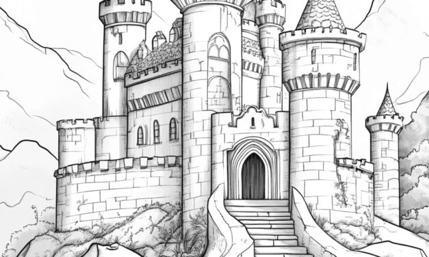 Small castle in the mountains