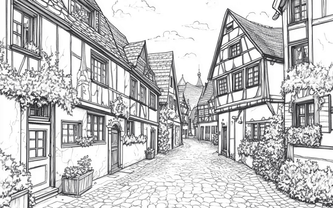 Schmale Gasse in der Altstadt