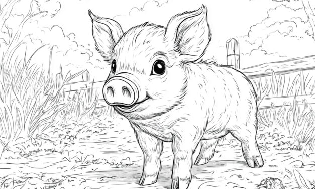 Cute little pig