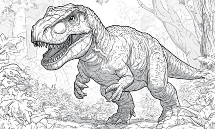 T-Rex in the dense forest