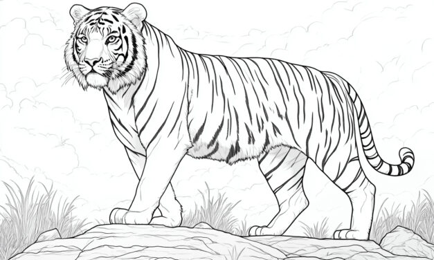 Eleganter Tiger