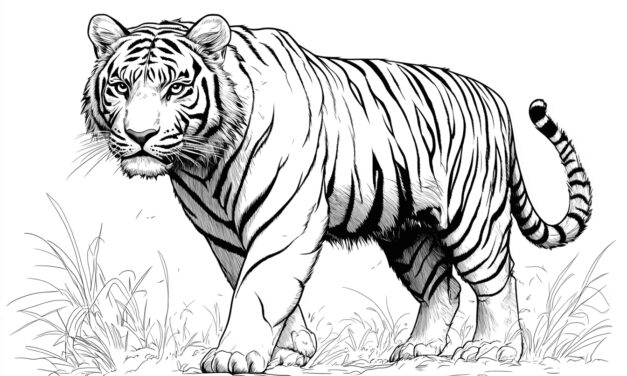 Tiger Ausmalbild