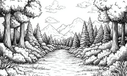 Hiking trail through the forest