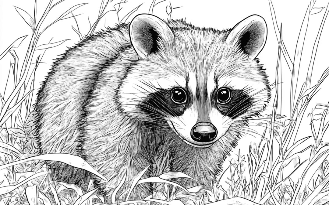 Süßer Waschbär