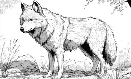 Wolf in the clearing