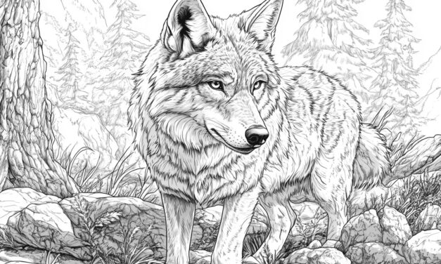 Wolf im Bergwald