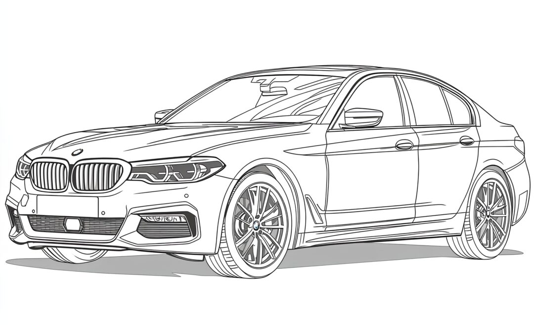 BMW 535i Coloring Picture