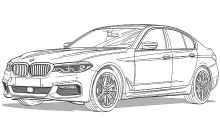 BMW 535i Coloring Picture