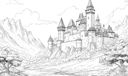 Large castle on the mountain