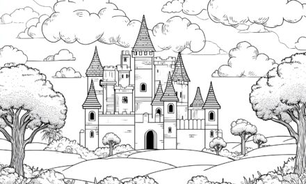 Burg Ausmalbild