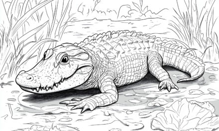 Crocodile Comes out of the Water