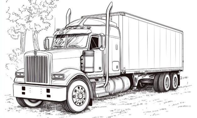 LKW Ausmalbild