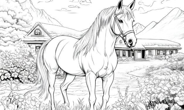 Pferd auf Gestüt