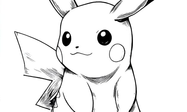 Pikachu Coloring Picture