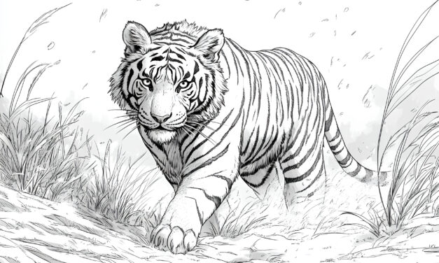 Pirschender Tiger