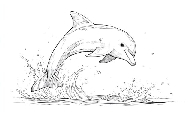 Springender Delfin