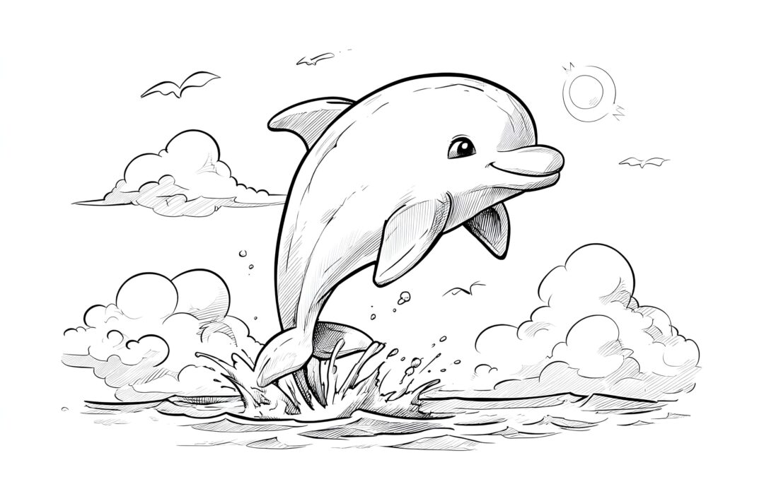 Süßer Delfin