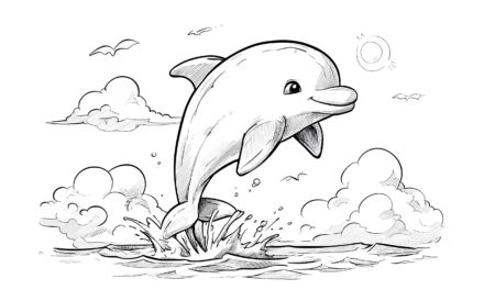 Süßer Delfin