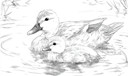 Baby Duck with Mother