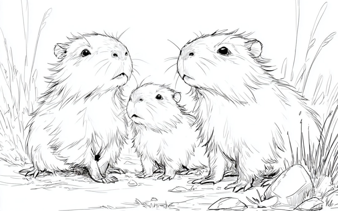 Capybara-Familie