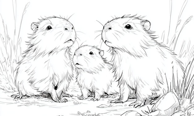 Capybara-Familie